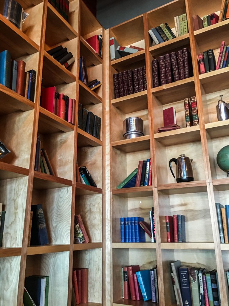 Top Pot redeemed by bookshelves